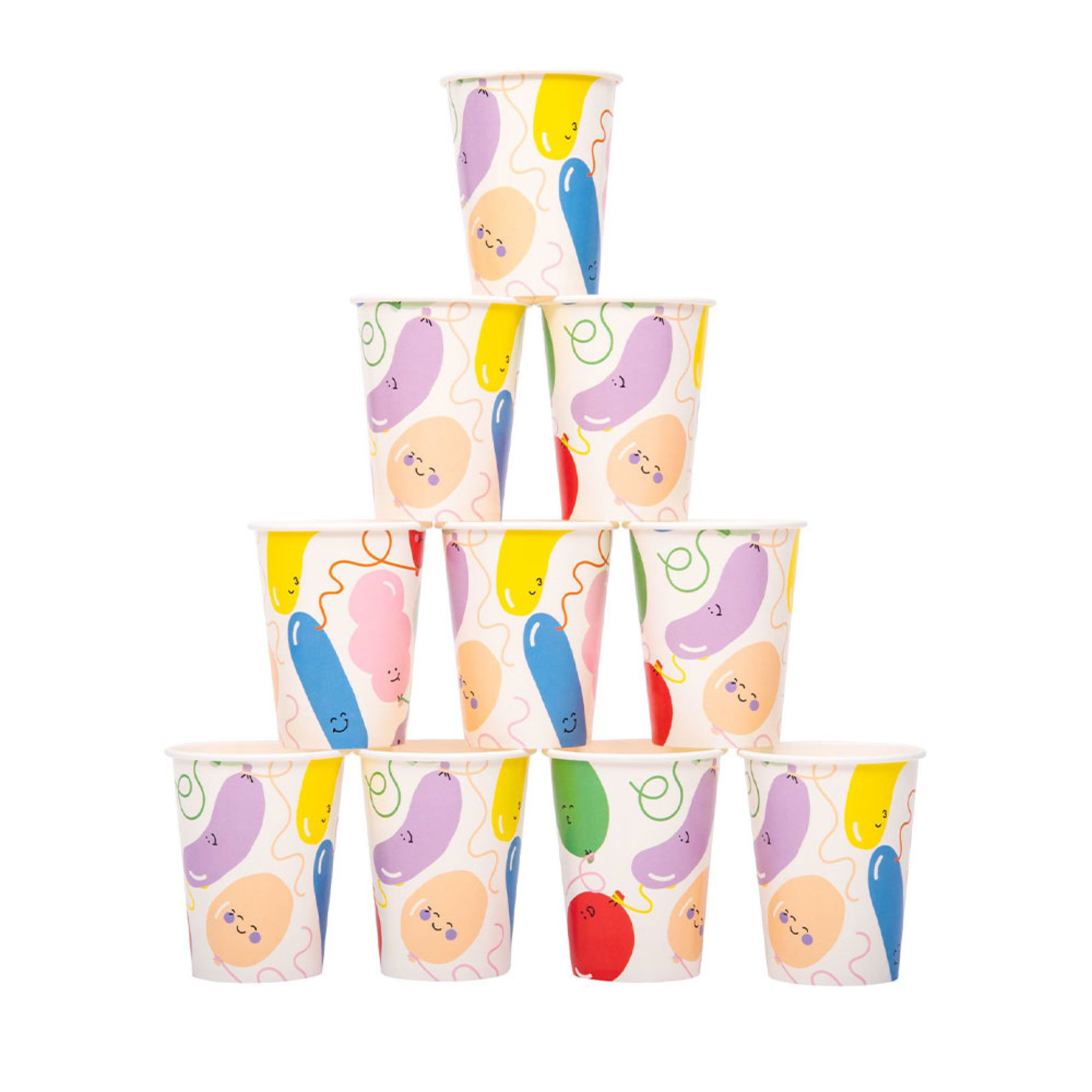 Pappersmugg BALLOON 12-pack, 12-PACK