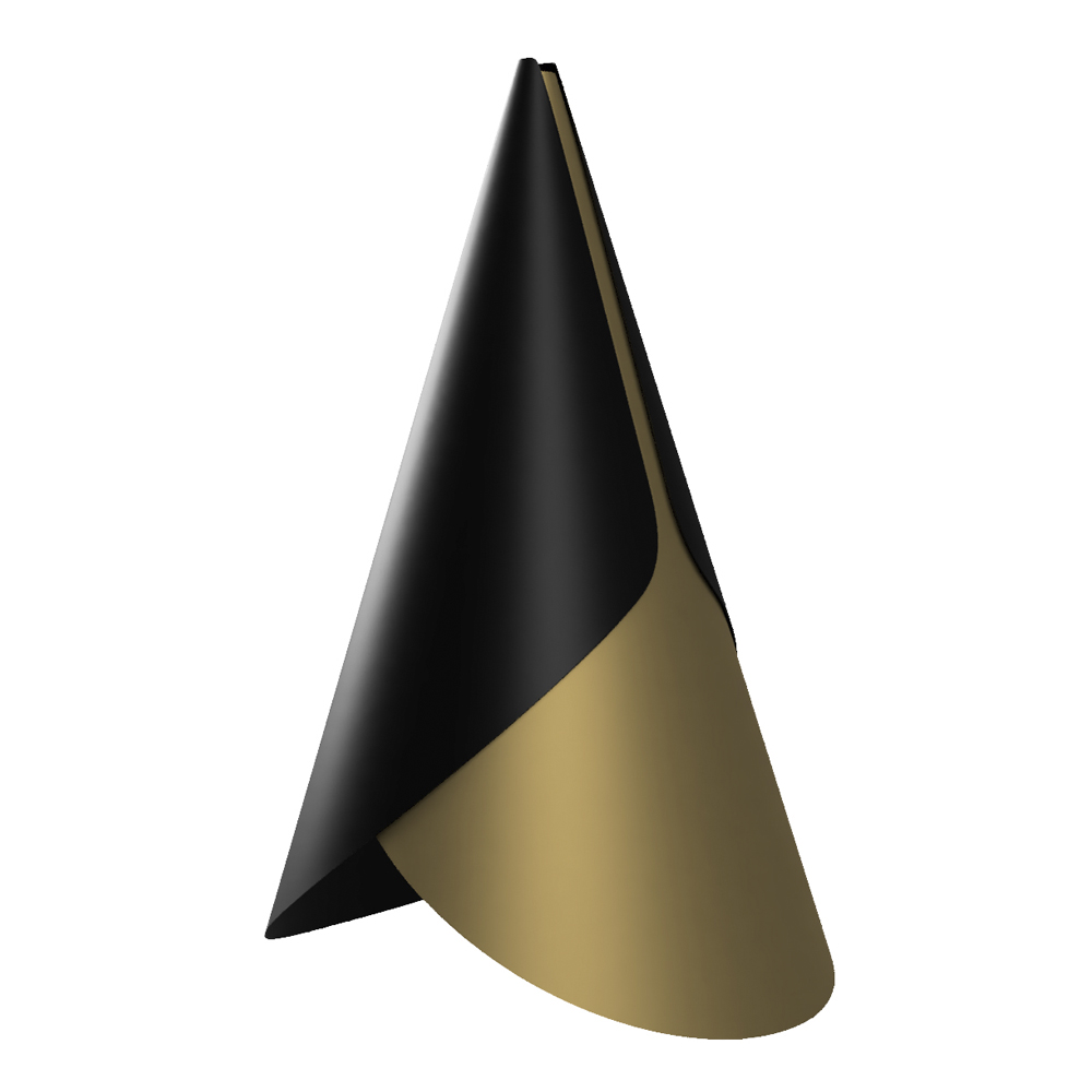 Umage - Cornet Lampskärm 13,4 cm Svart/Mässing