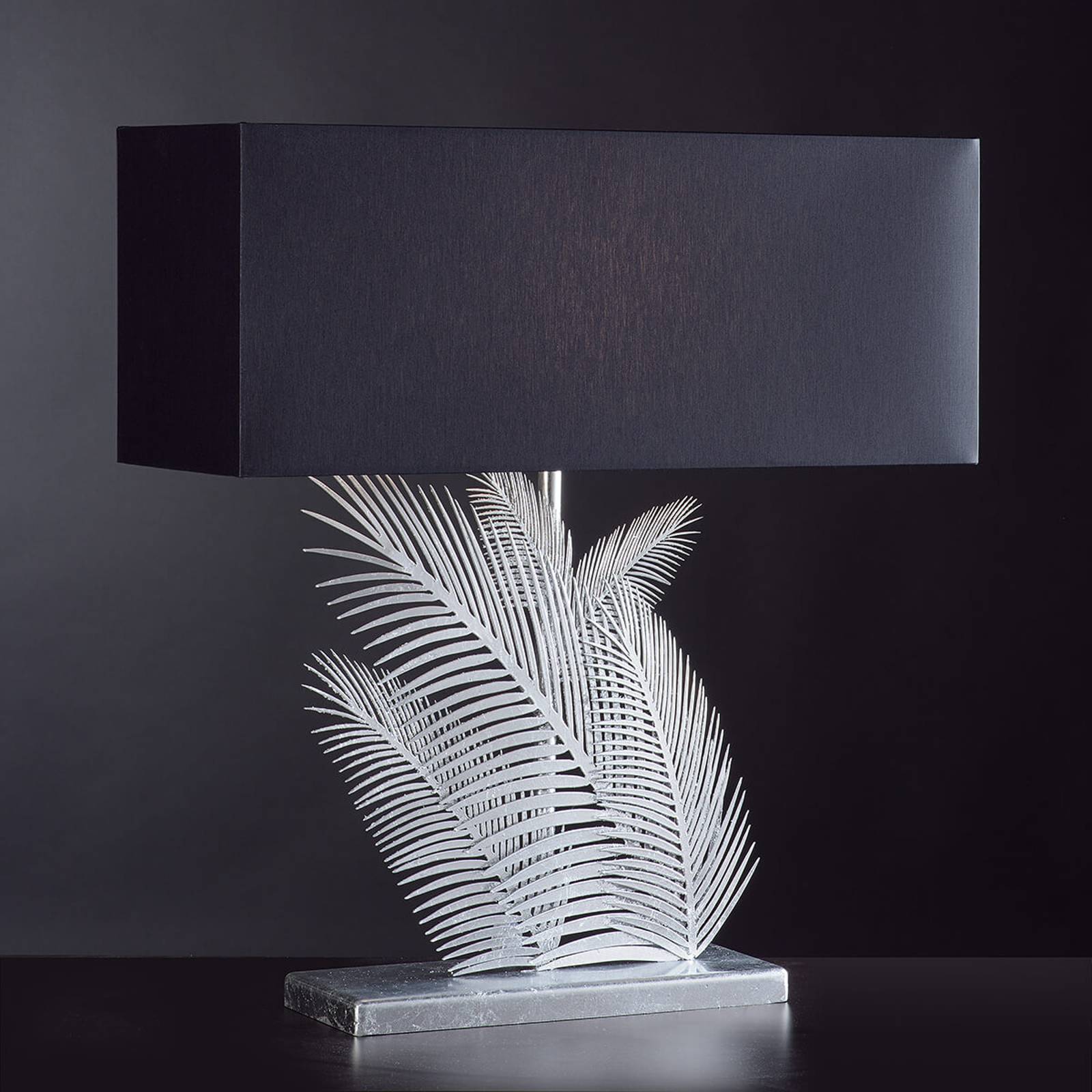 Elegant bordslampa Felce med textilskärm