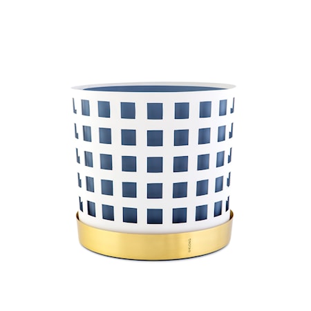 Trio Square Kruka Vit Stor