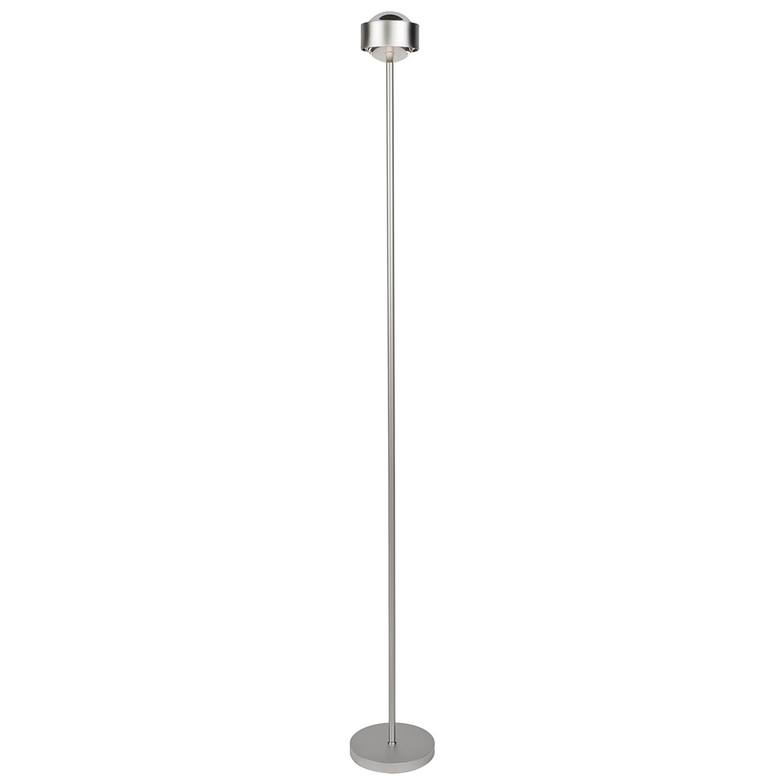 Slank bordslampa PUK EYE, matt krom