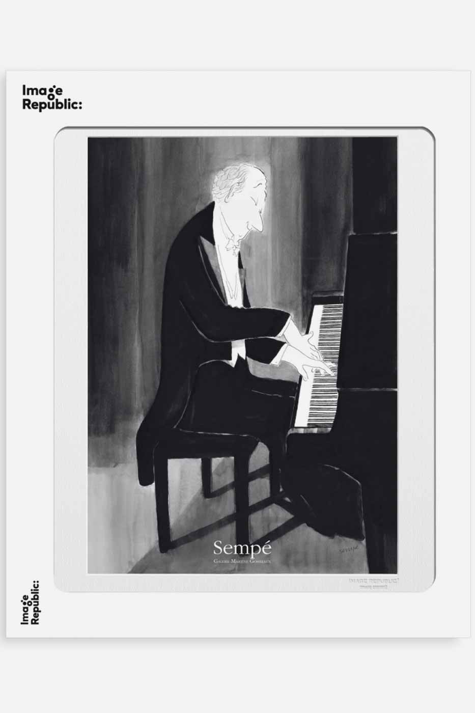 Poster Sempe Piano 40x50 cm