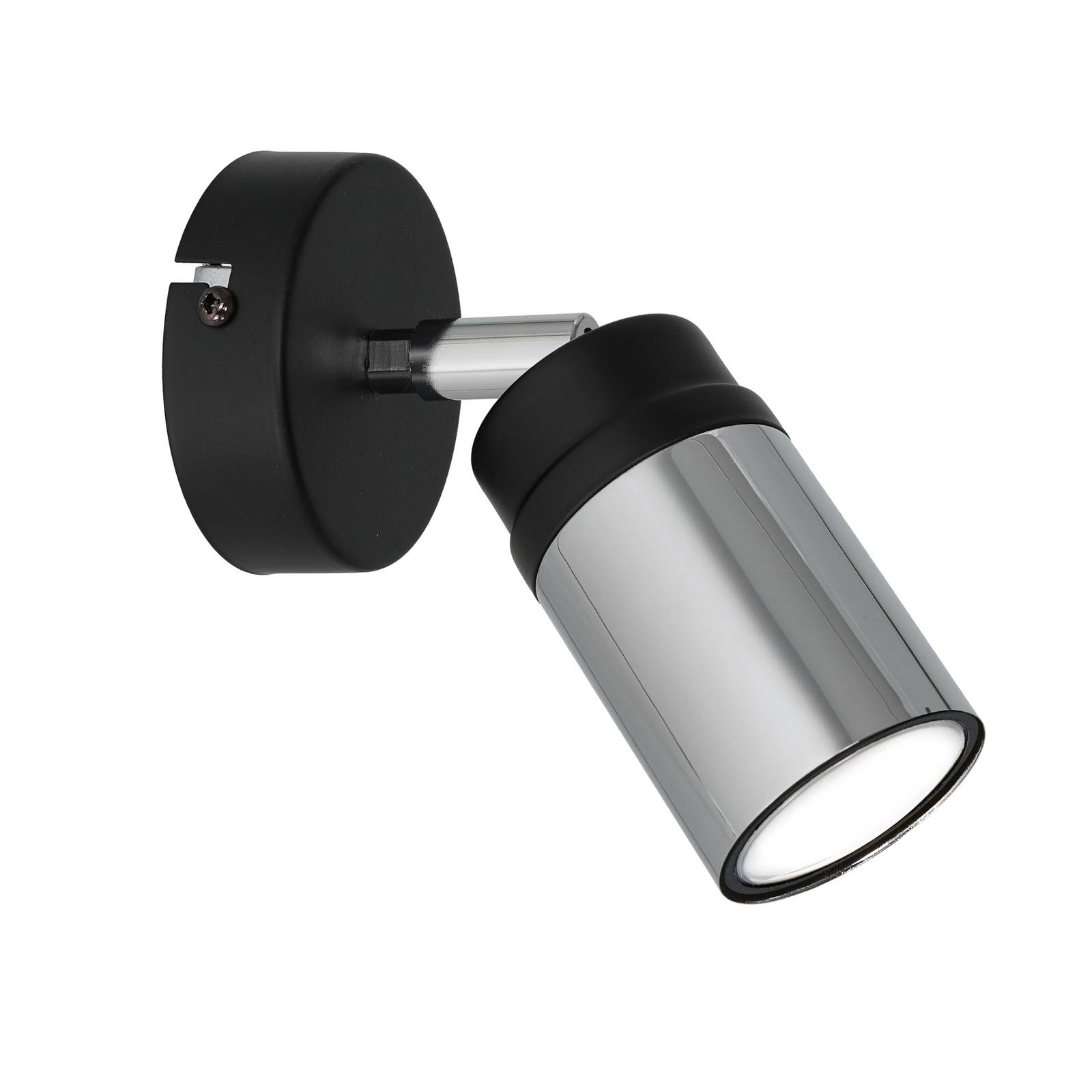 Spotlight till vägg Net i svart och krom