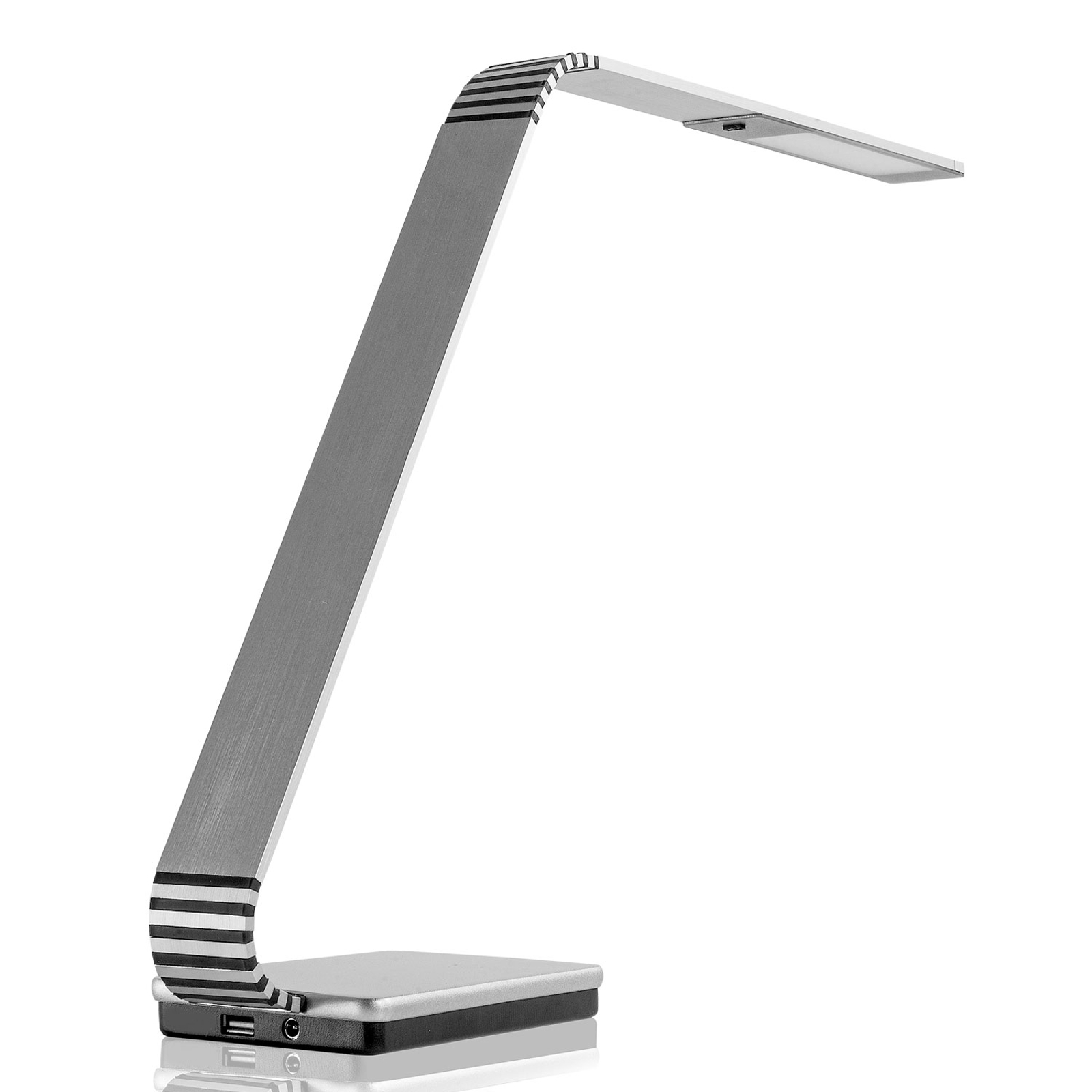 TRAE Maze Z LED-skrivbordslampa, 4 000 K aluminium