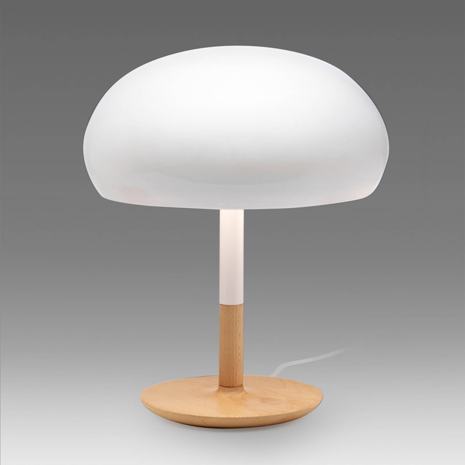 Keramik-bordslampa Aspen i svampform, 45 cm