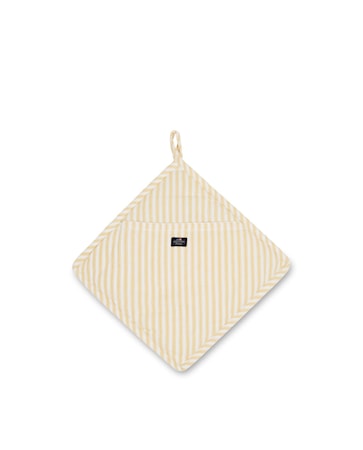 Icons Cotton Herringbone Grytlapp Gul/Vit One Size