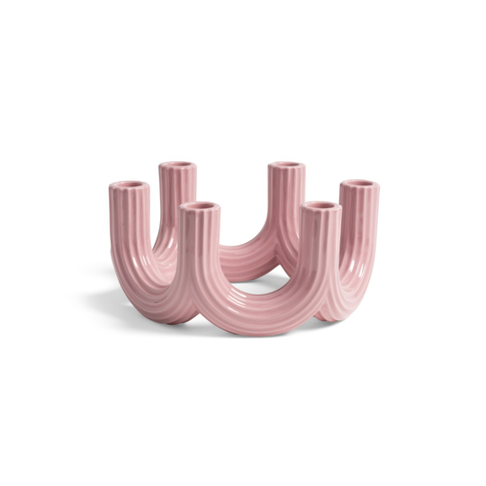 &Klevering Kandelaber 6-arm Churros Rosa