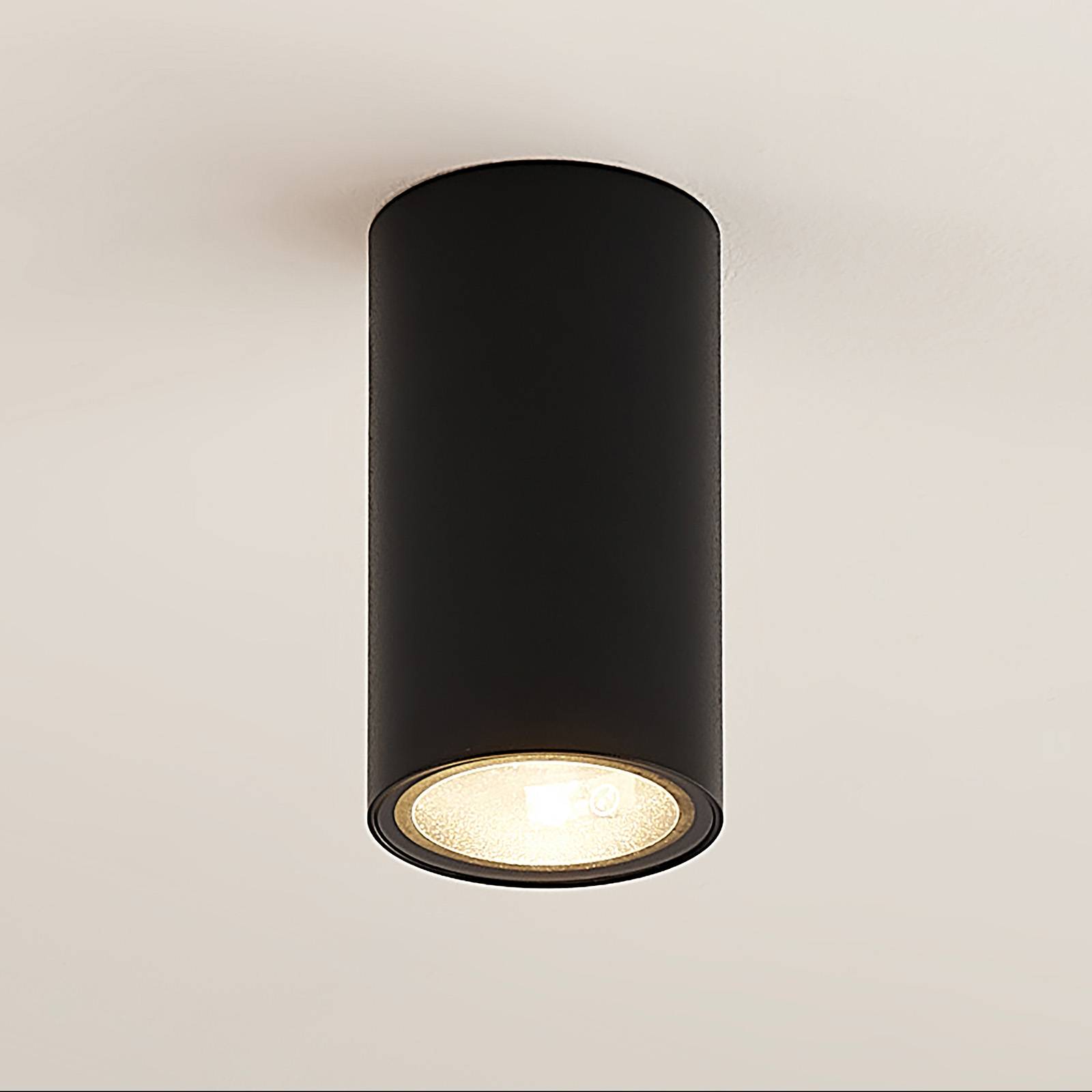 Arcchio Olivir downlight, rund, GU10, svart