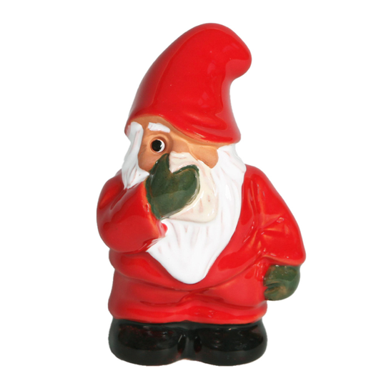 Rolf Berg Keramik - Tomte prosit 11 cm Röd