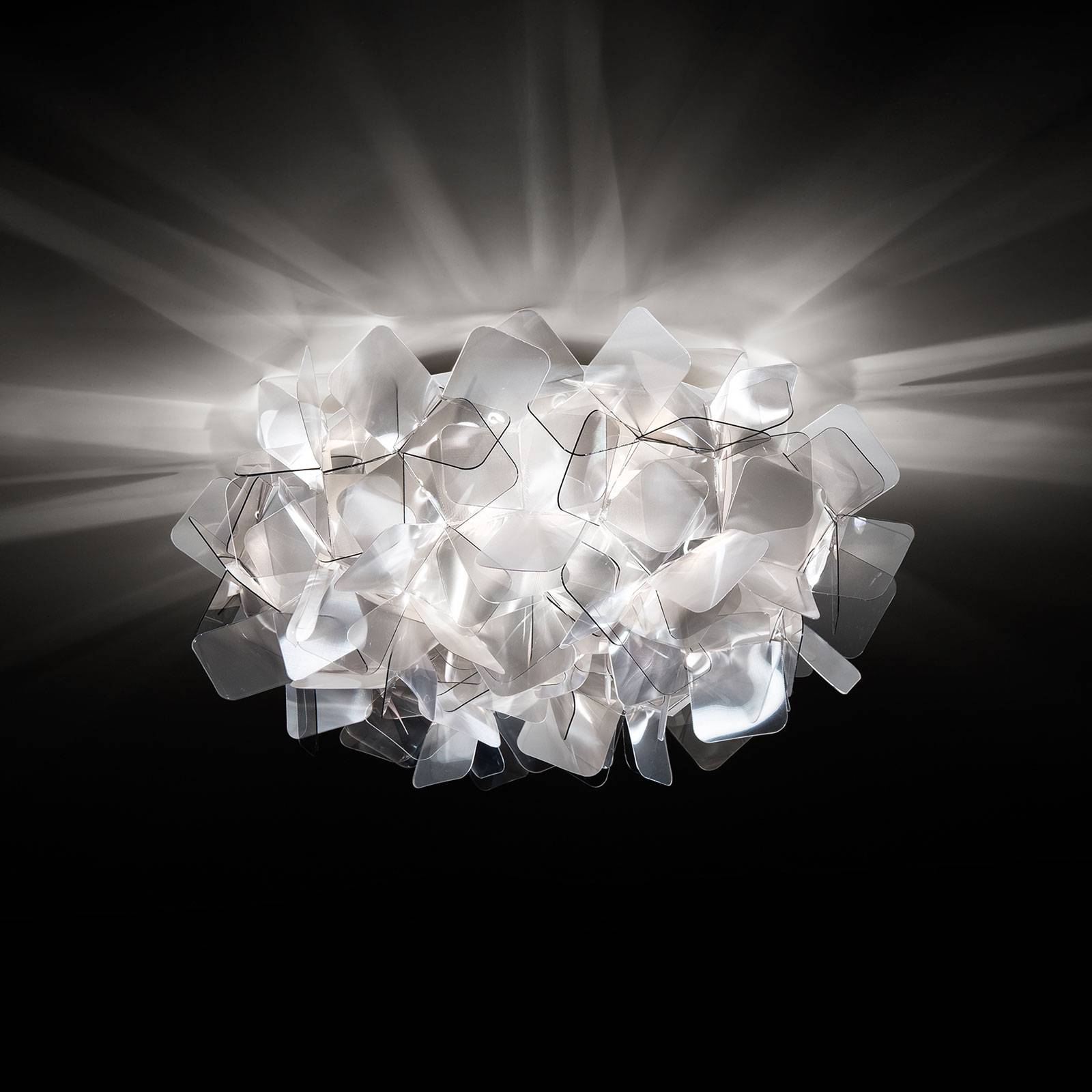 Slamp Clizia taklampa, Ø 32 cm, fumé