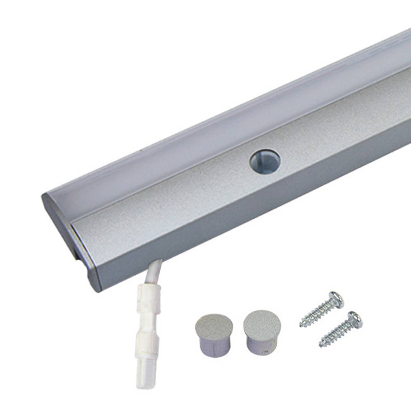 LED-bänklampa Dynamic ModuLite F, alu, 60 cm
