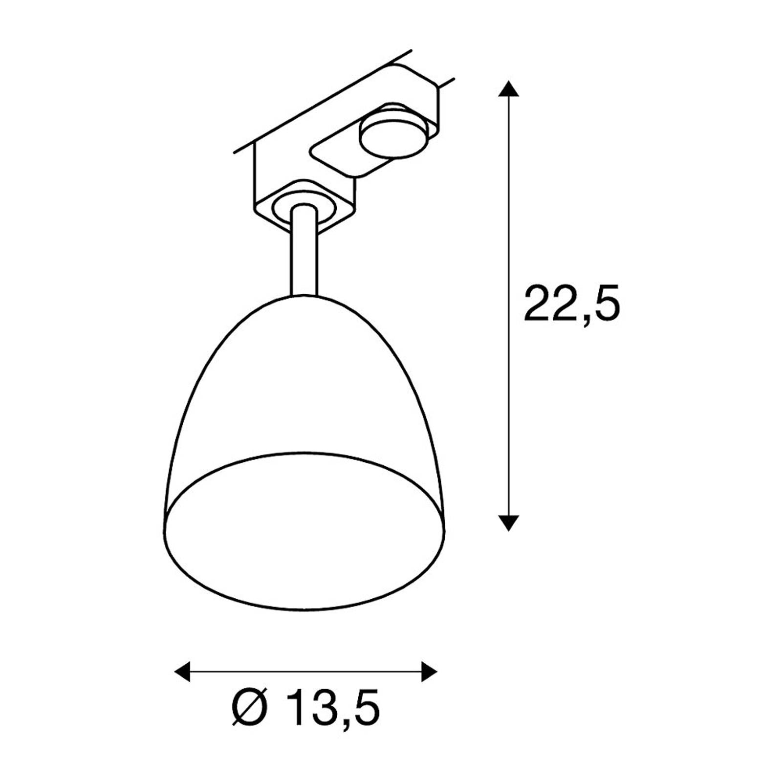 Spot Para Cone 14 för 3-fas skena, svart