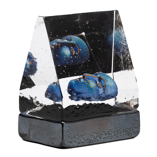 Kosta Boda - Artist Collection Black Elements House of mystery BV AC-23 Blå