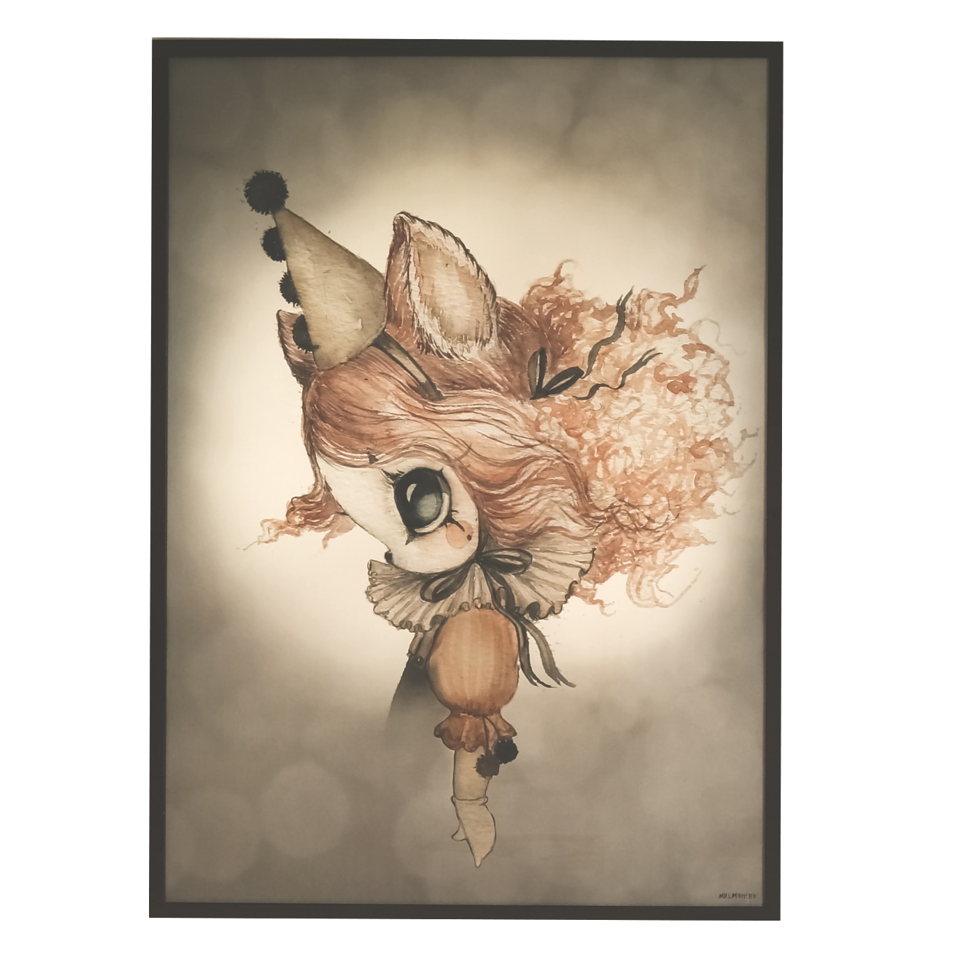 Mrs Mighetto Miss Penny Cirkushatt 50 x 70 cm