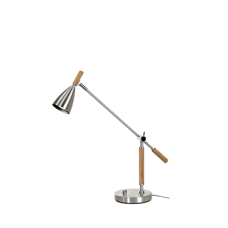 Frank 2.0 Bordslampa Alu/Ek LED Dimbar 3W