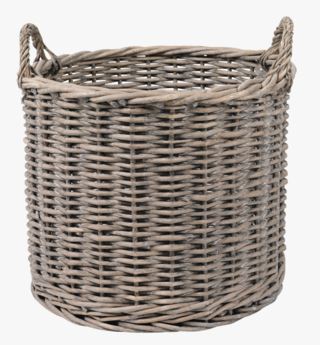 Basket rund korg grå