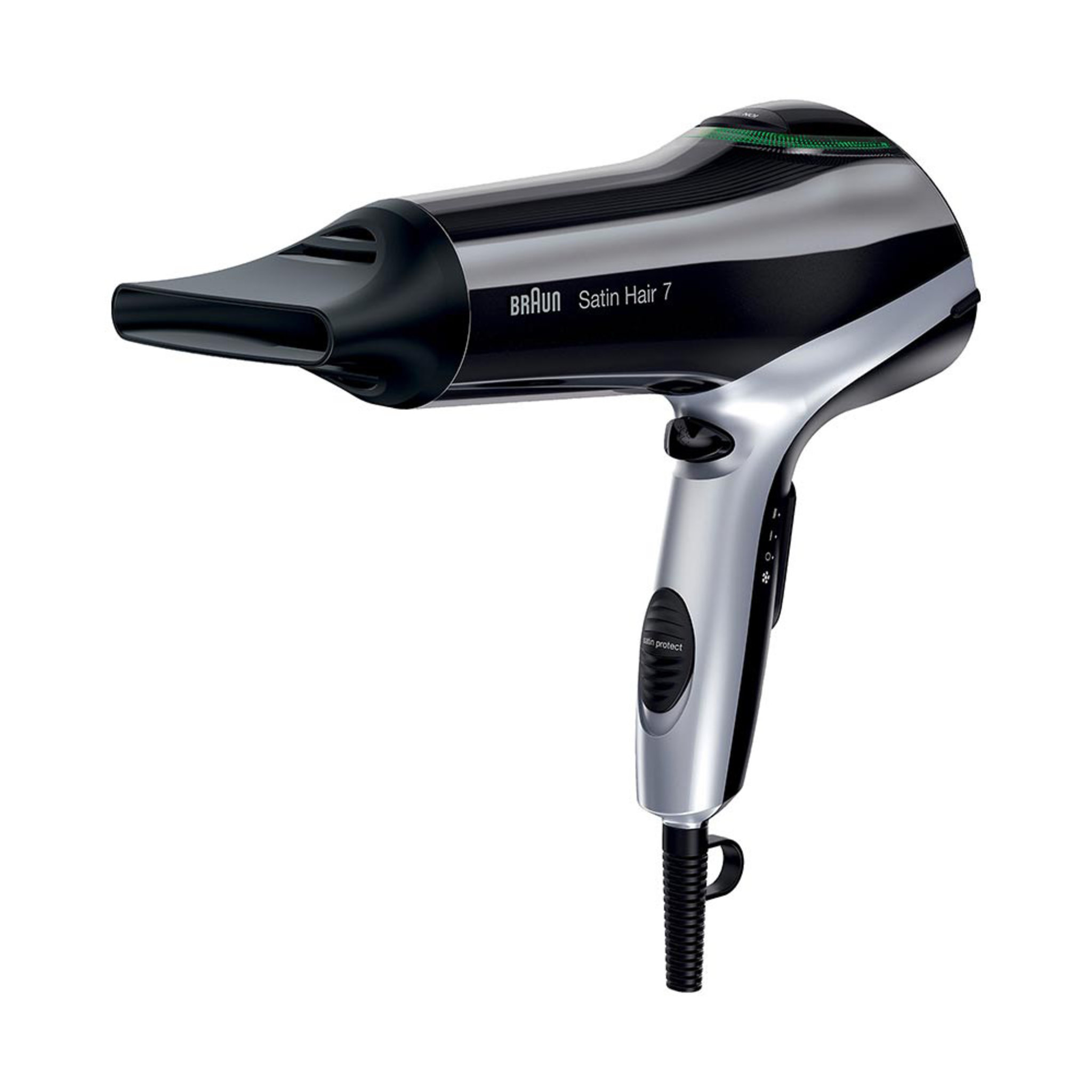 Satin Hair 7 IONTEC & Satin Protect Hårtork HD730 Svart