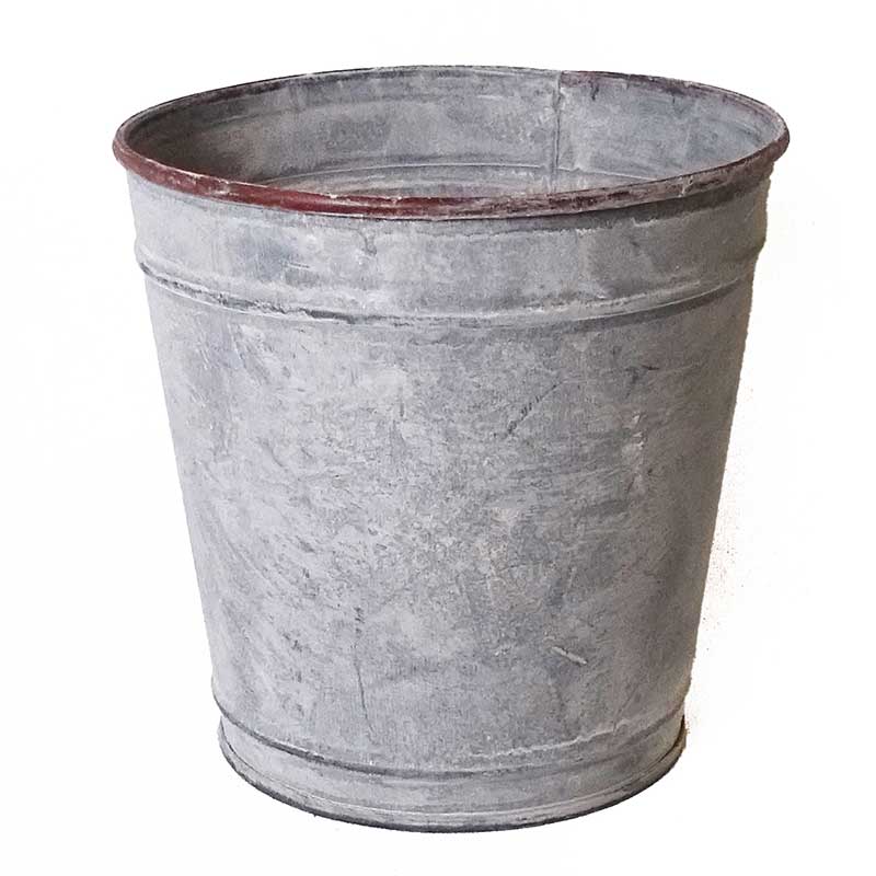 Kruka Zink, rund