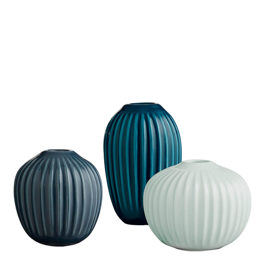 Kähler Design - Hammershøi Vas Miniatyr 8,5 cm 3-Pack Grön