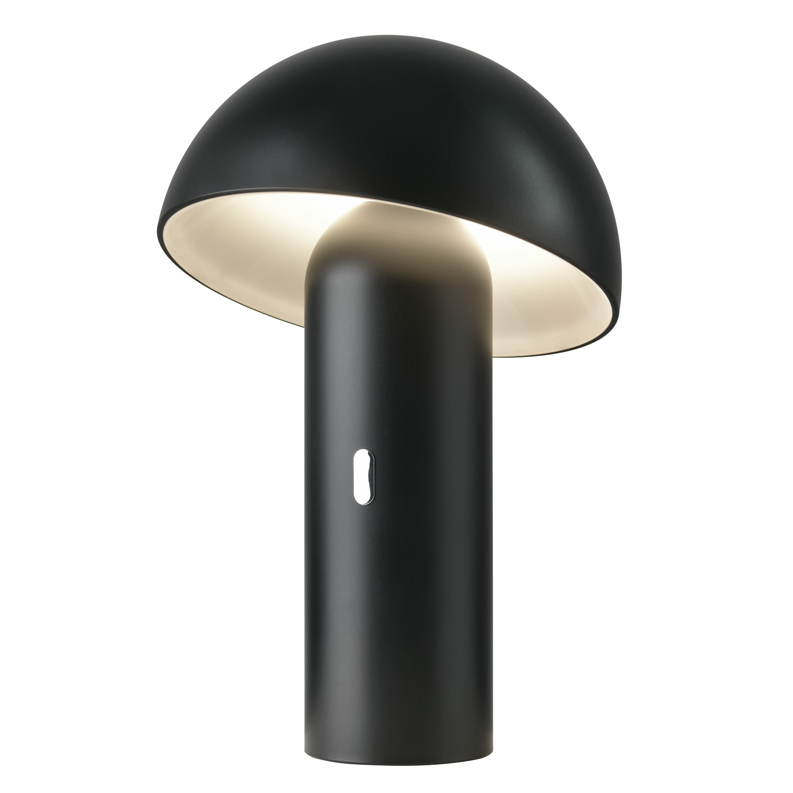 LED-bordslampa Svamp med batteri, vridbar, svart