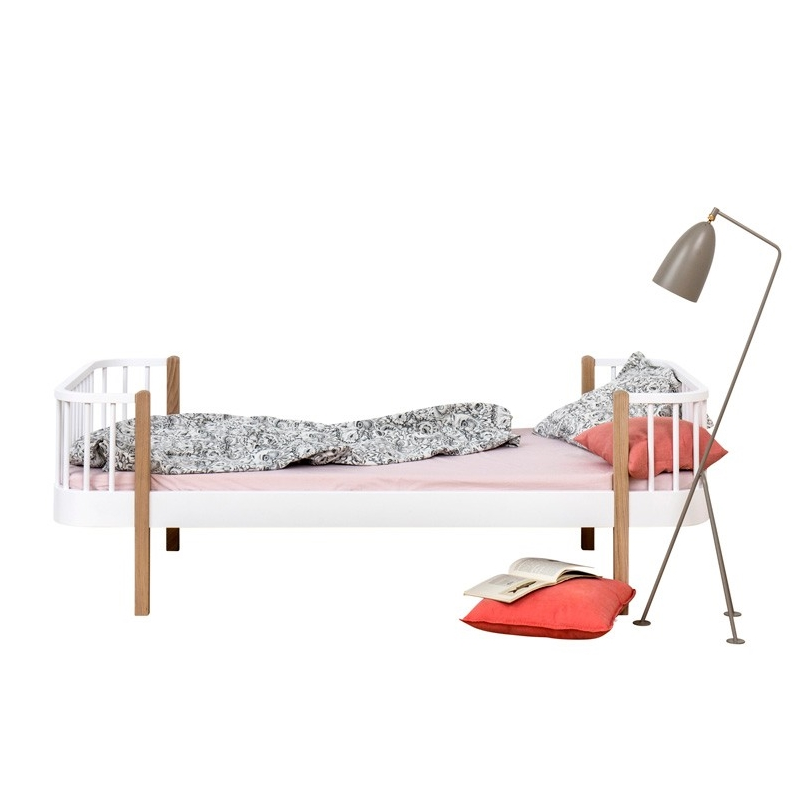 Säng Wood Collection ek/vitlack, Oliver Furniture