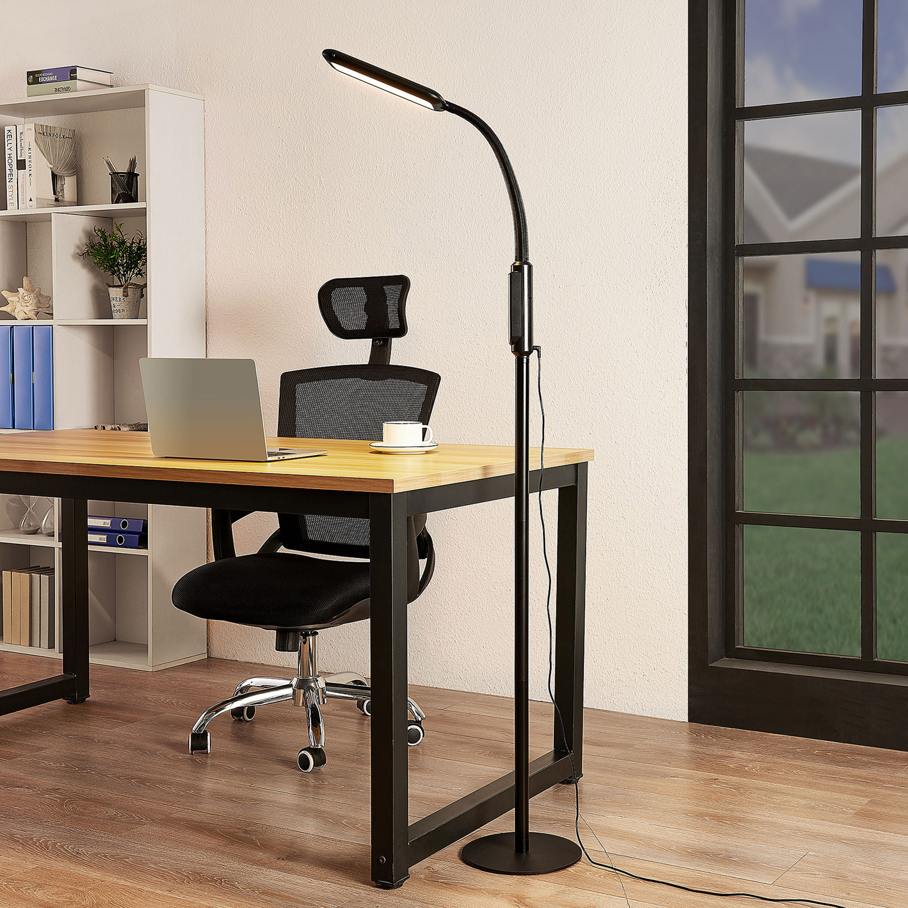 Arcchio Heimo LED-golvlampa dimbar CCT