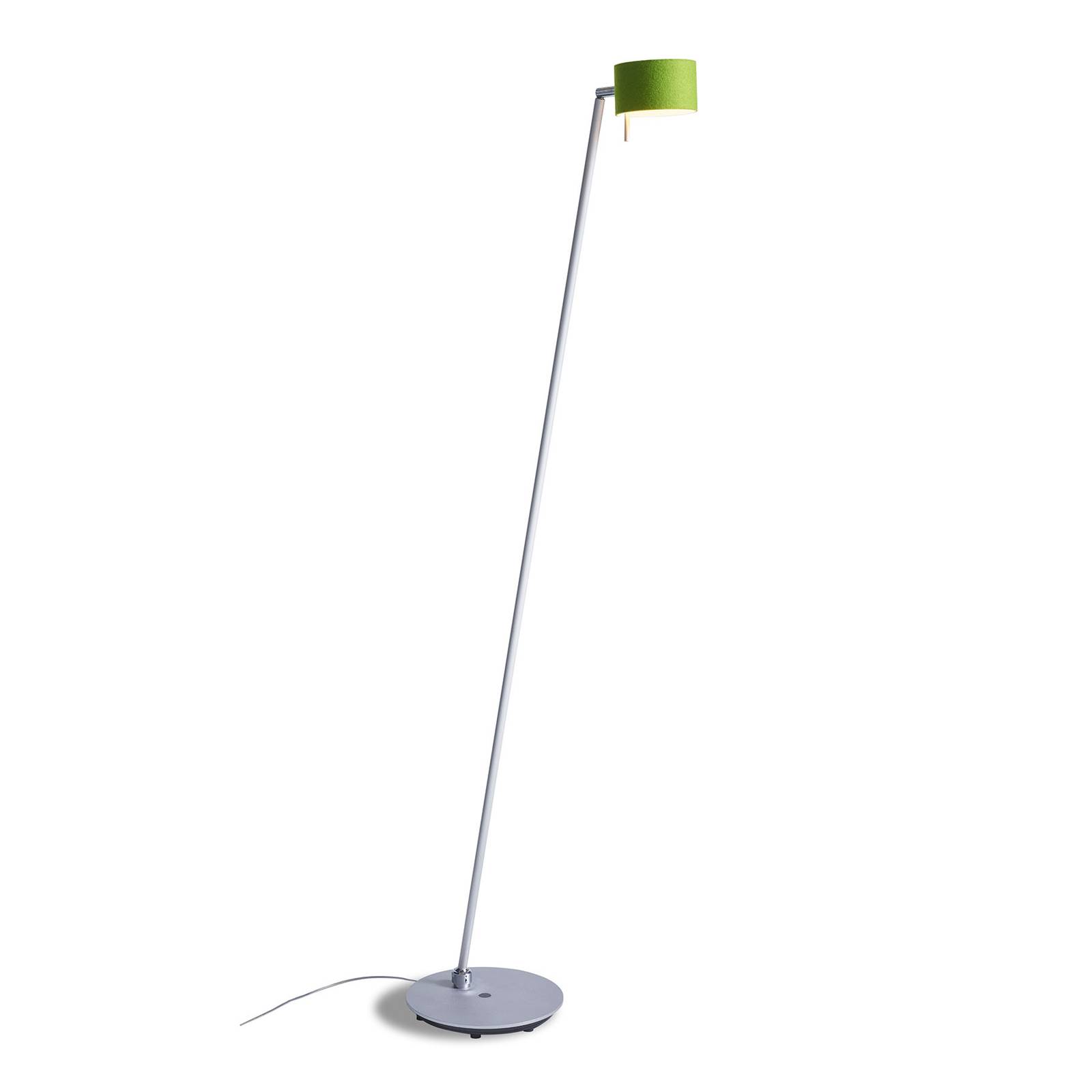 LED-golvlampa CAI, dimbar, äpple/ullvitt