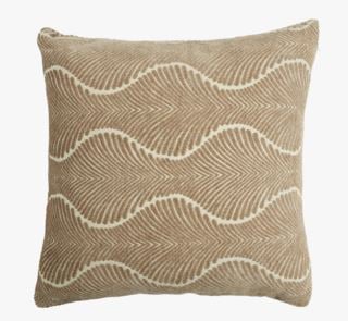 Wave prydnadskudde beige