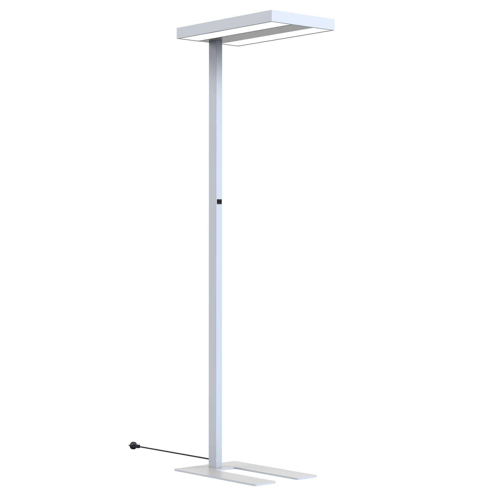Arcchio Kalem kontors-golvlampa, kantig, silver