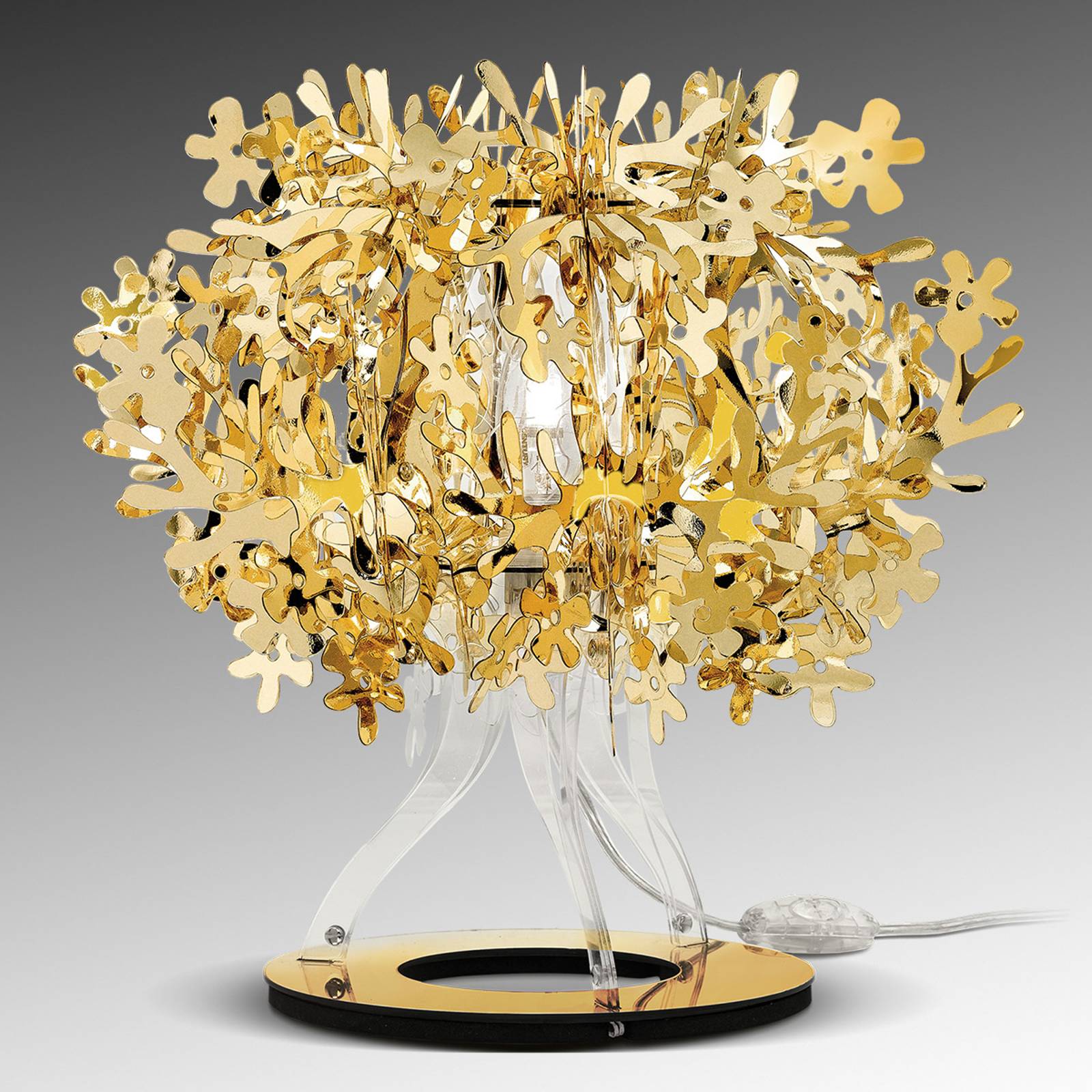 Fiorellina - designer-bordslampa i guld