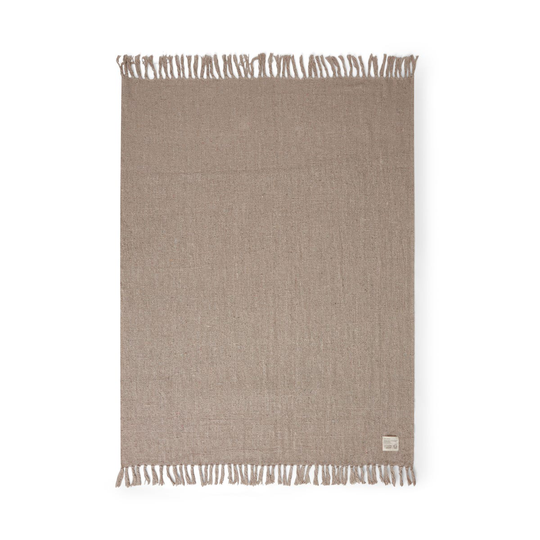 Pläd Not Wasted 130x170cm Textilspill Beige