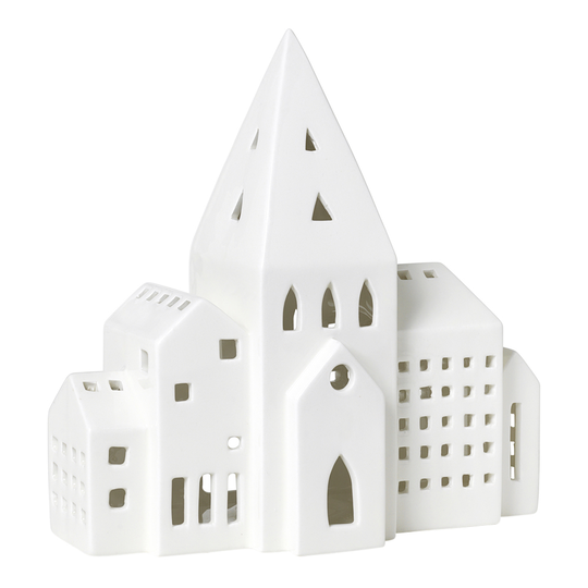Kähler Design - Urbania Ljuslykta City 21 cm Vit