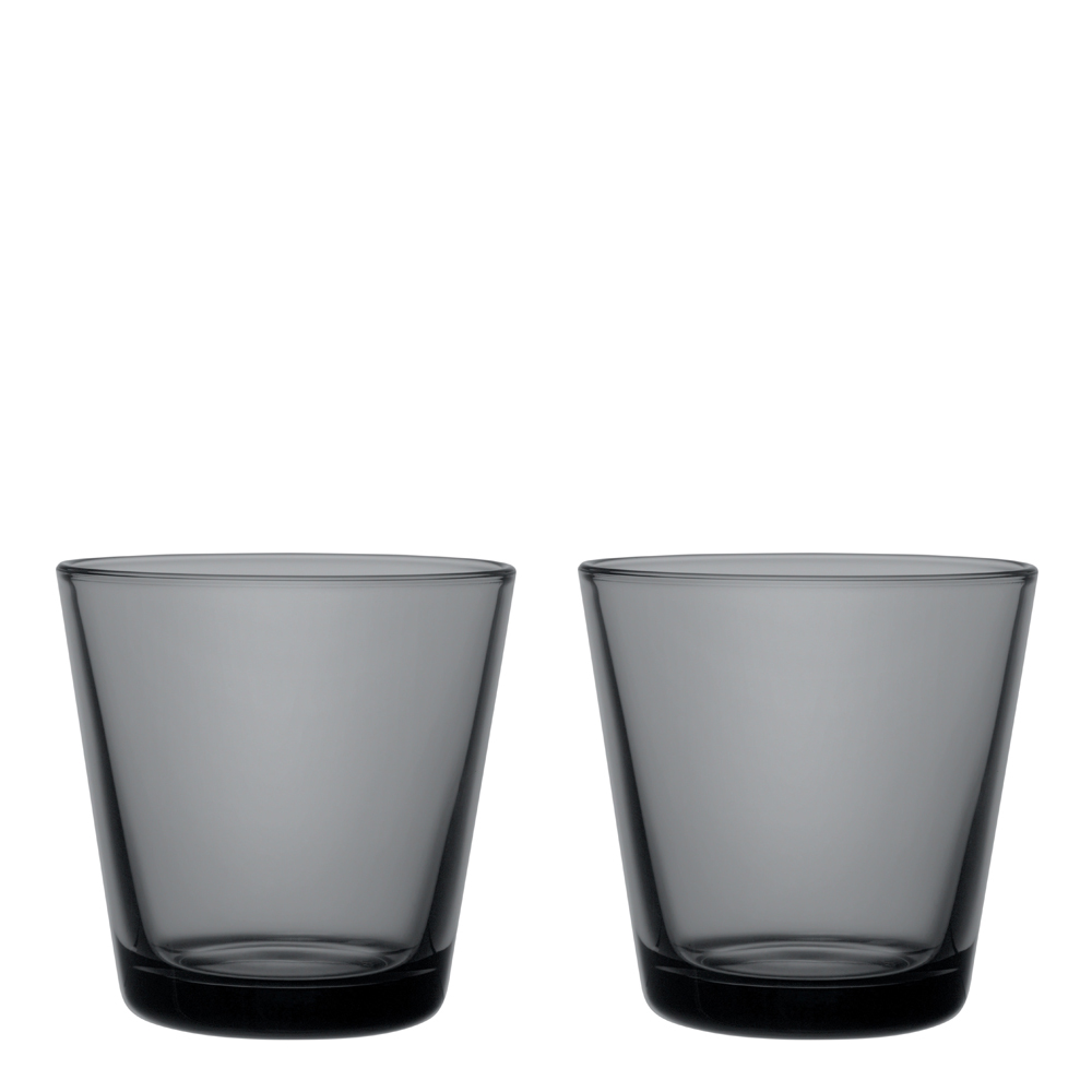 Iittala - Kartio Glas 21 cl 2-pack Mörkgrå