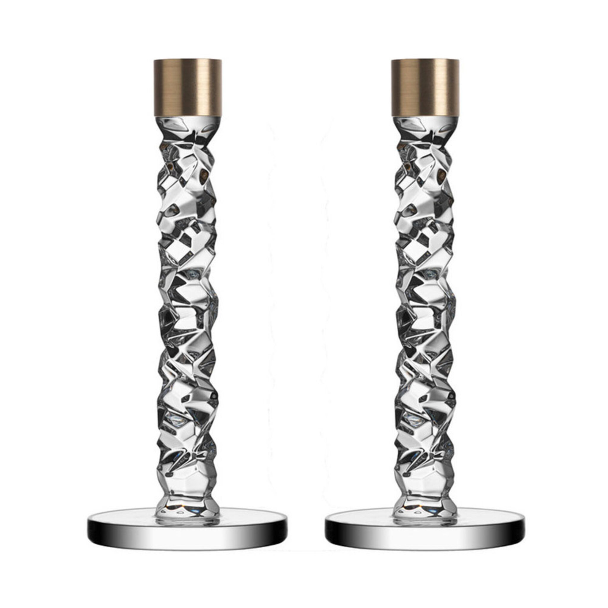 Ljusstakar Carat mässing, 2-pack, 10 cm, 242MM