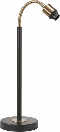 Cia SkrivBordslampa Svart/Mässing 50cm