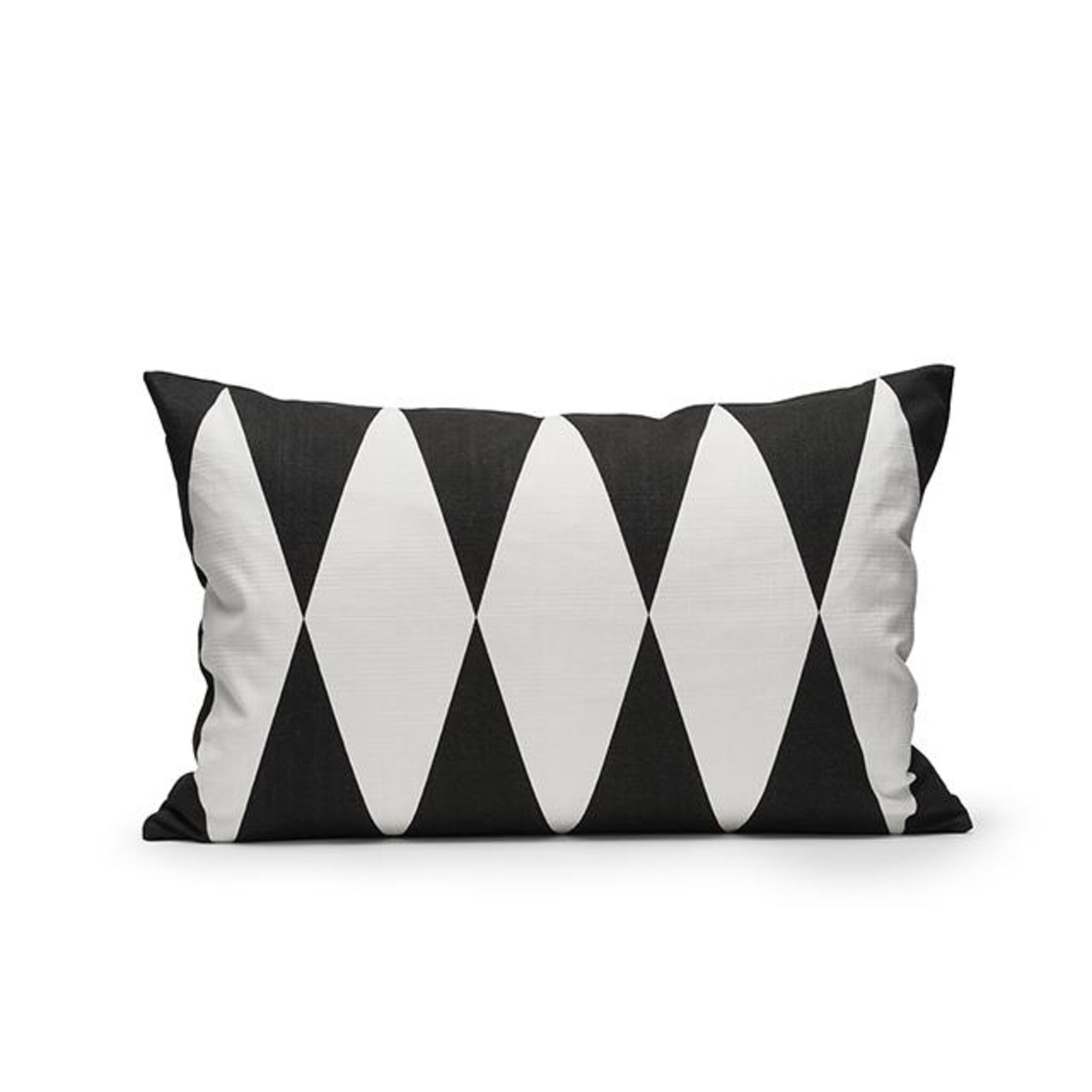 Kuddfodral Harlequin 60x40cm Svart/vit, 40x60 cm