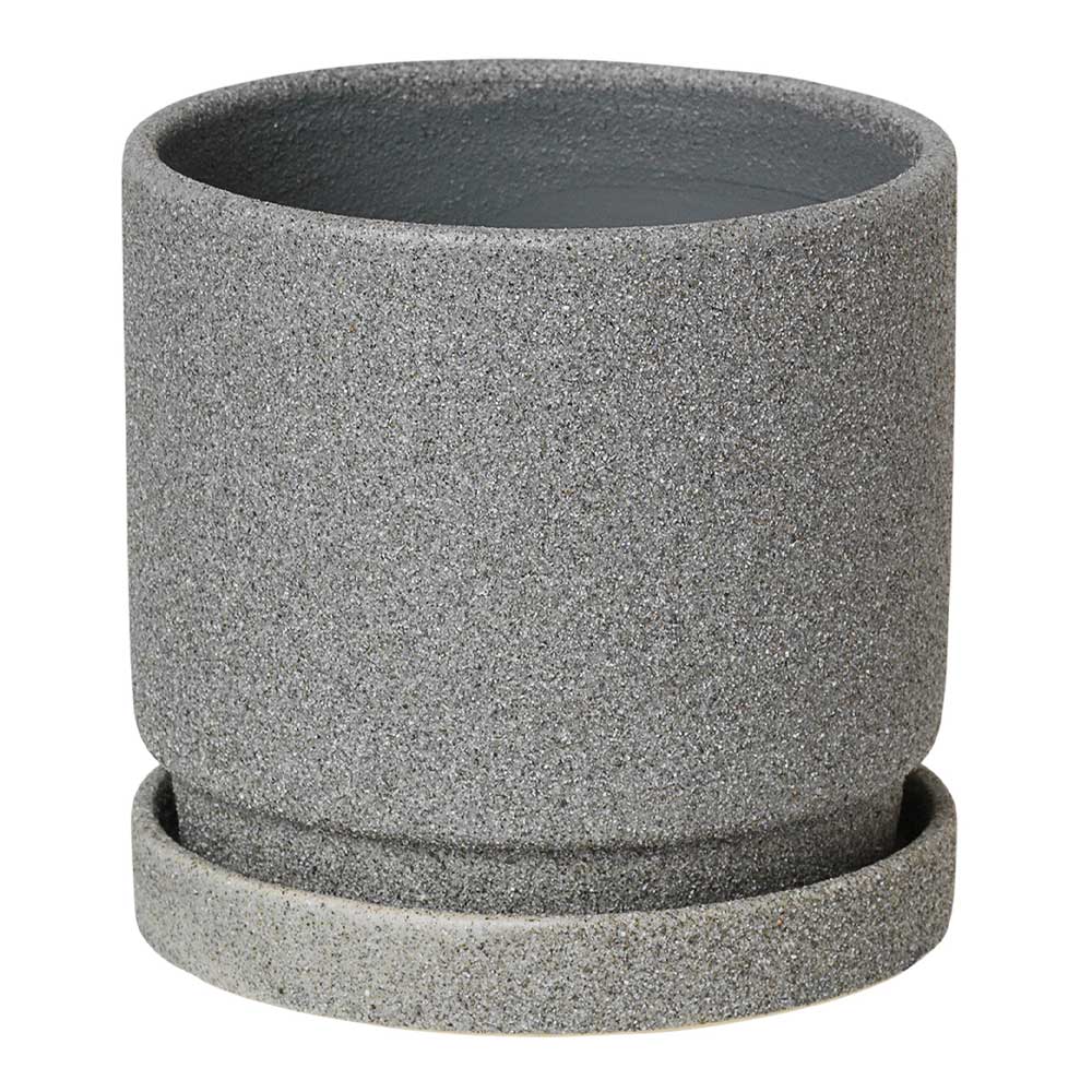 Broste Copenhagen - Polaris Kruka med Fat 12x12 cm Blågrå