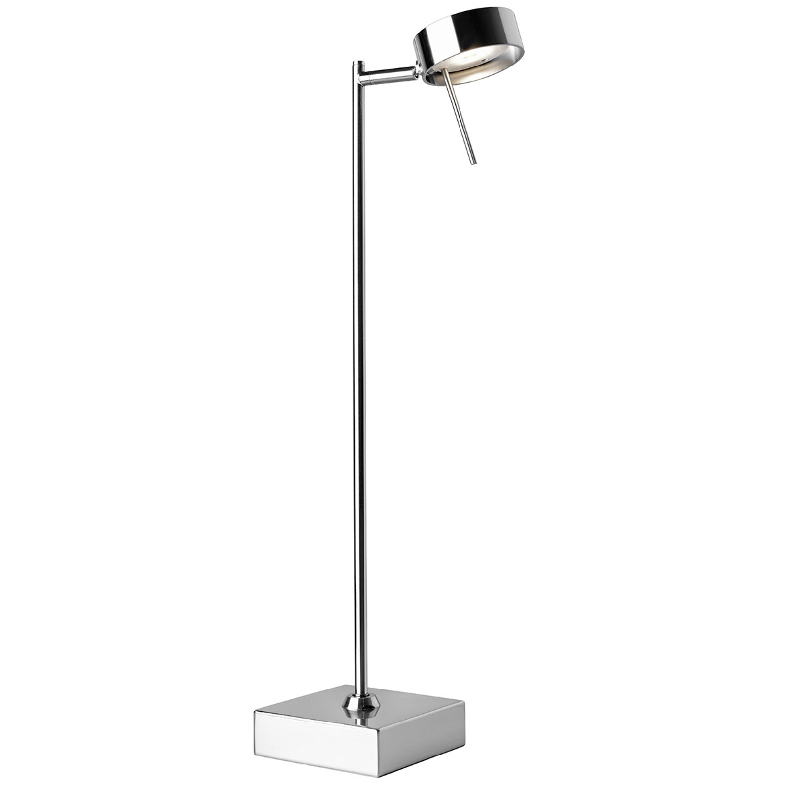 LED-bordslampa Bling, justerbar, krom