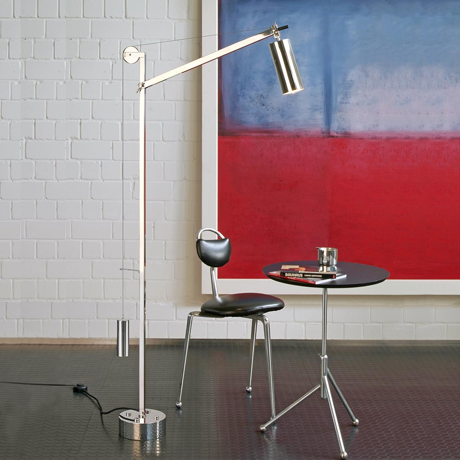 TECNOLUMEN Umkreis – golvlampa i Bauhaus-stil