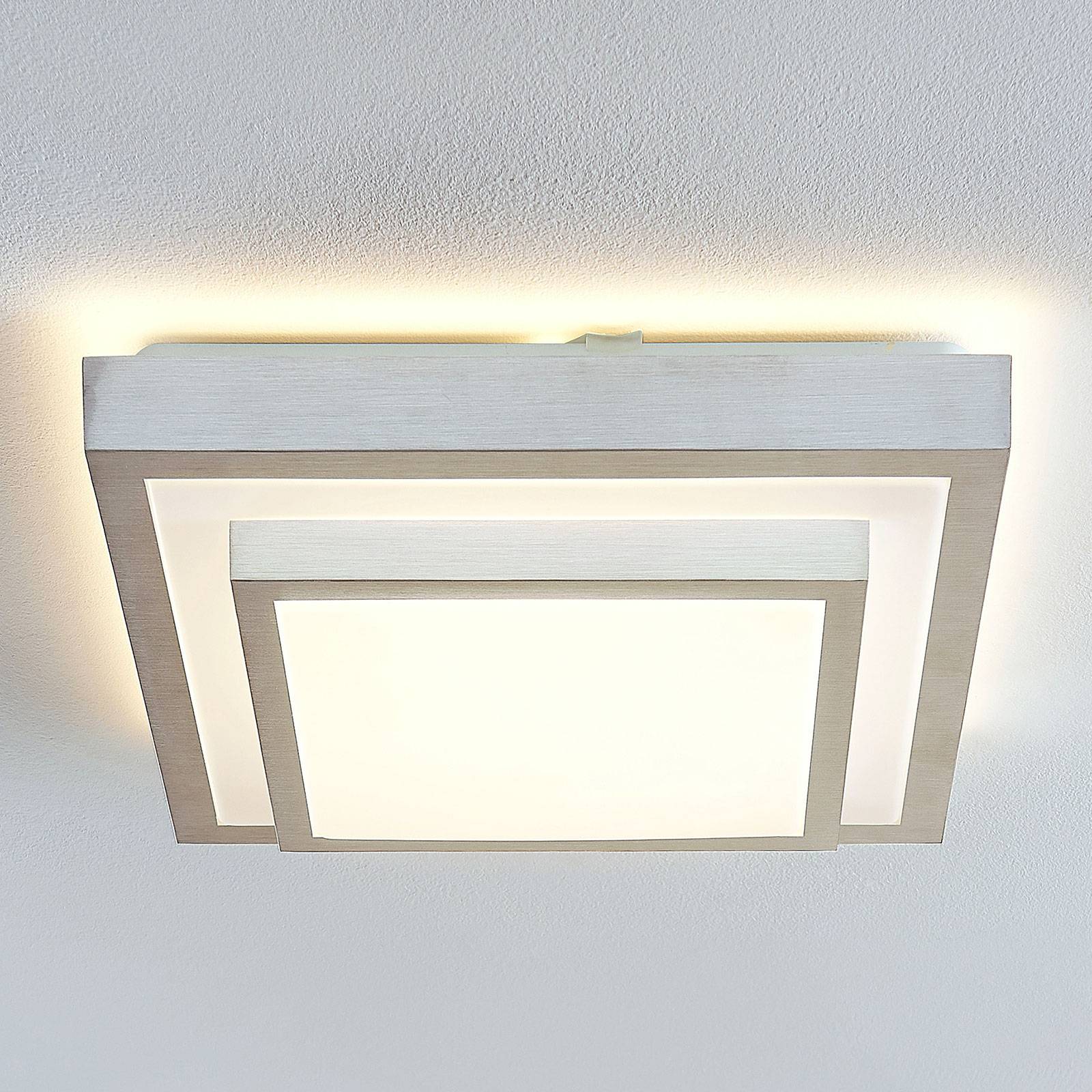 Lindby Mirco LED-taklampa, kantig, 37,5 cm