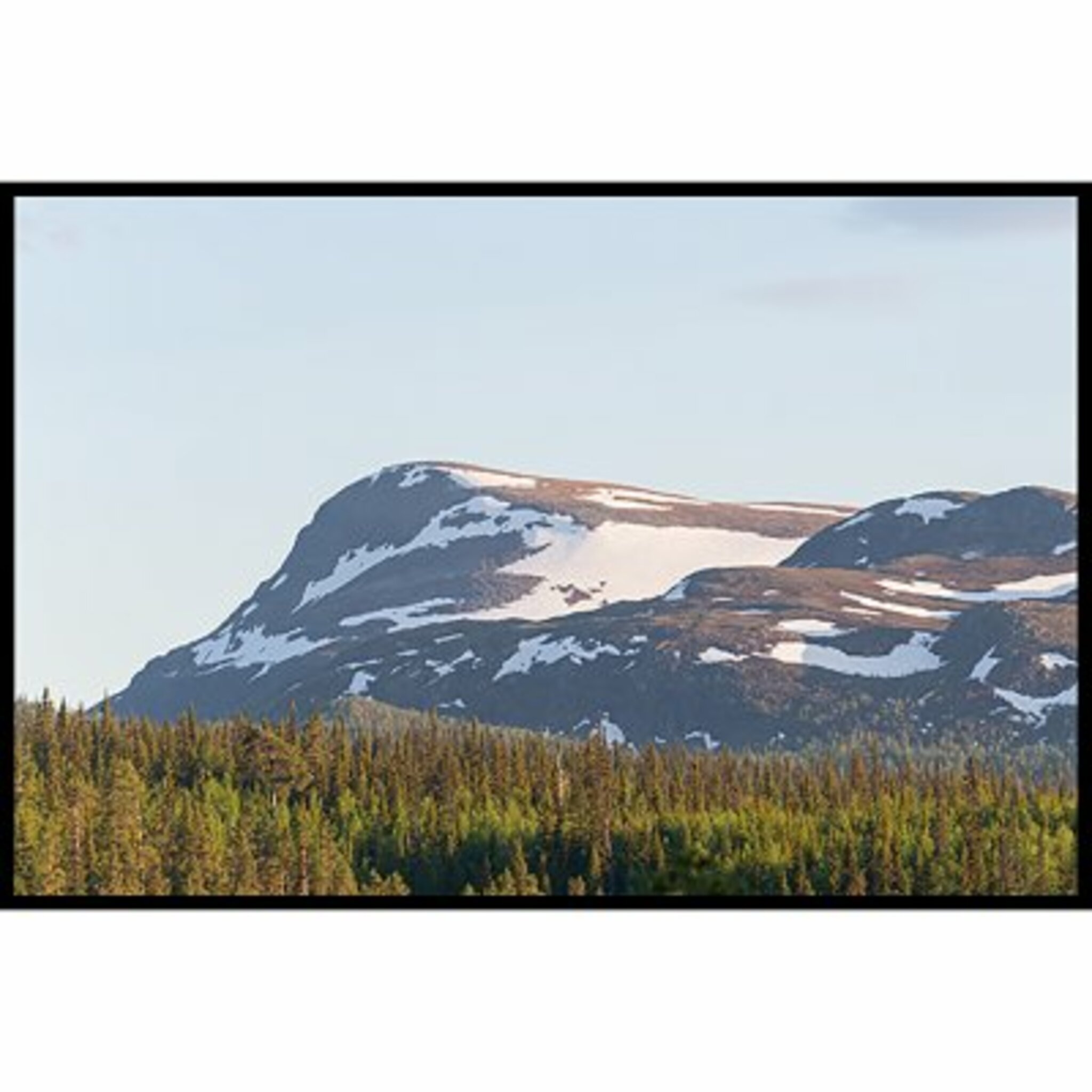 Snow Covered Mountains Poster