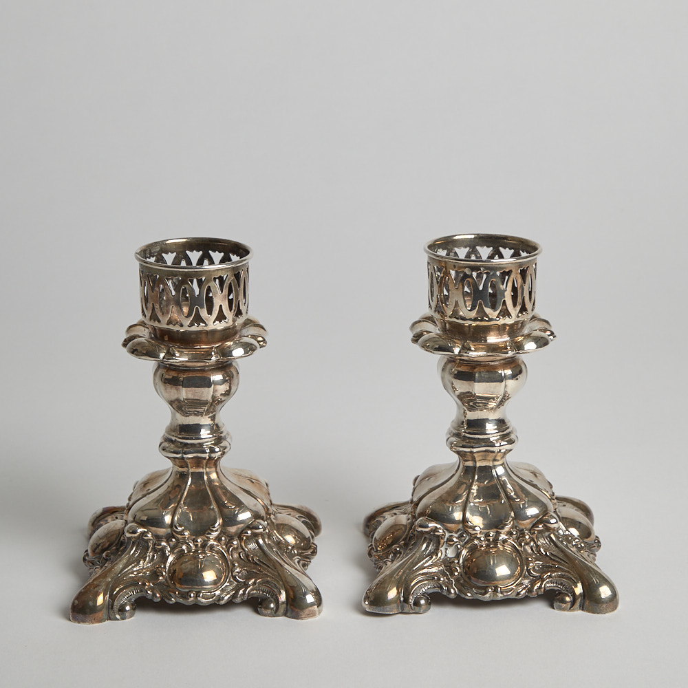 Vintage - SÅLD Silverpläterade Ljusstakar 1 par