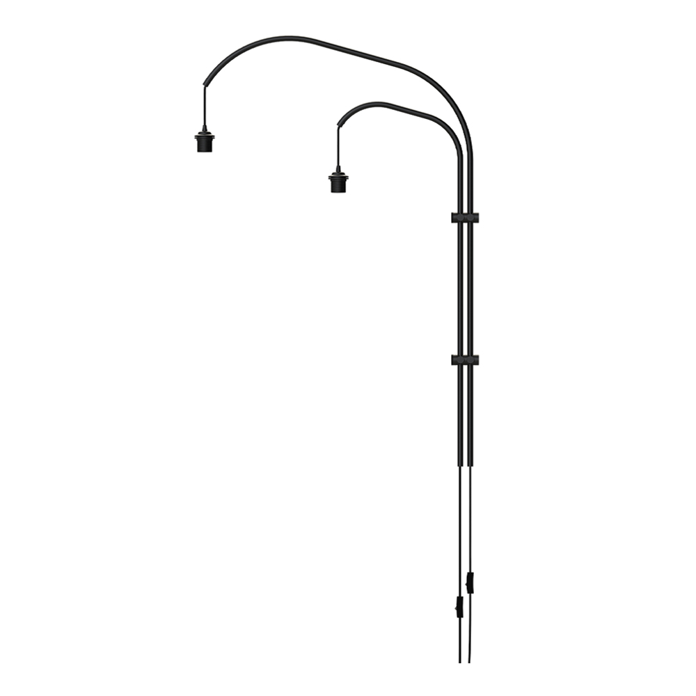 Umage - Willow Double Väggstativ 123 cm Svart