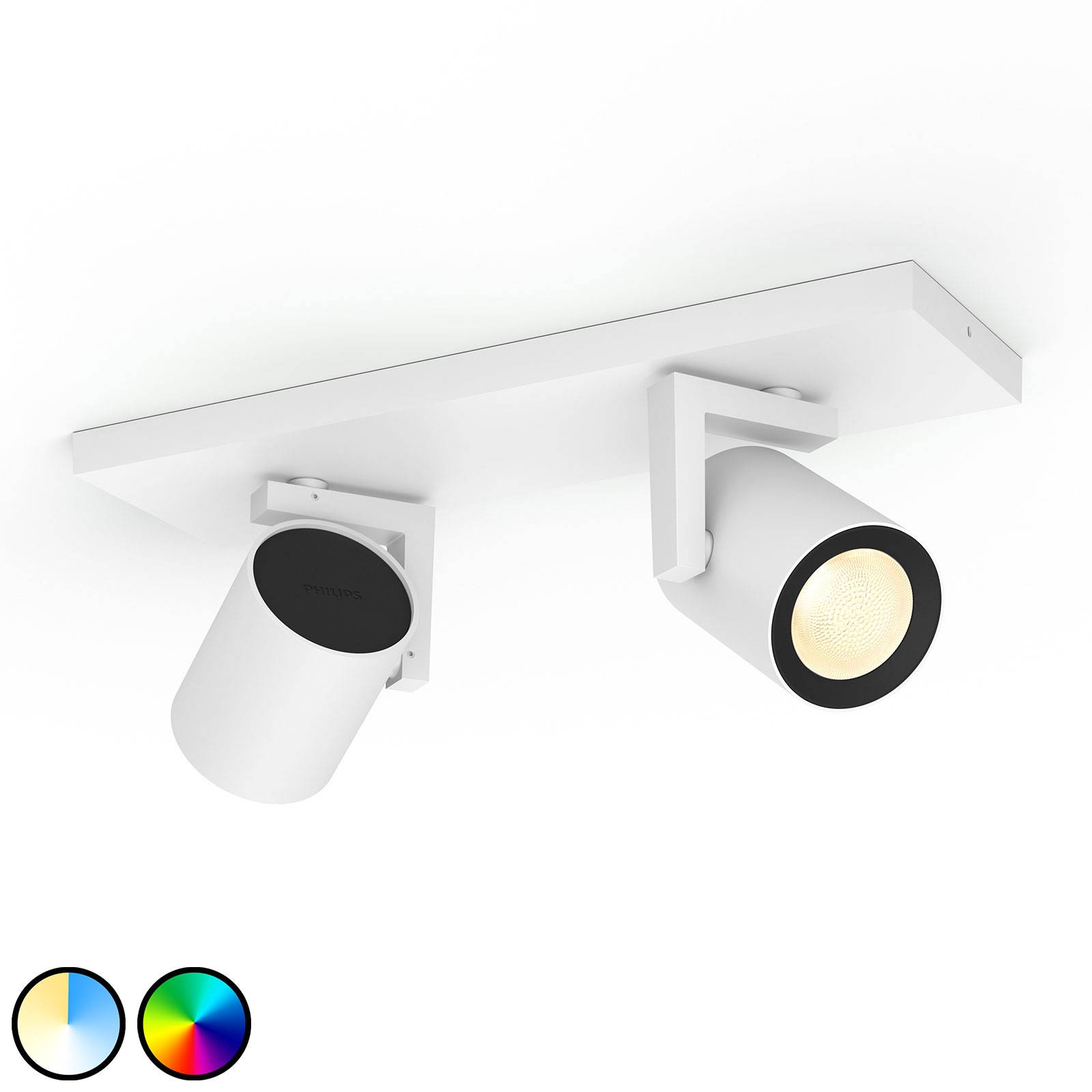 Philips Hue Argenta LED-spotlight, 2 lampor, vit