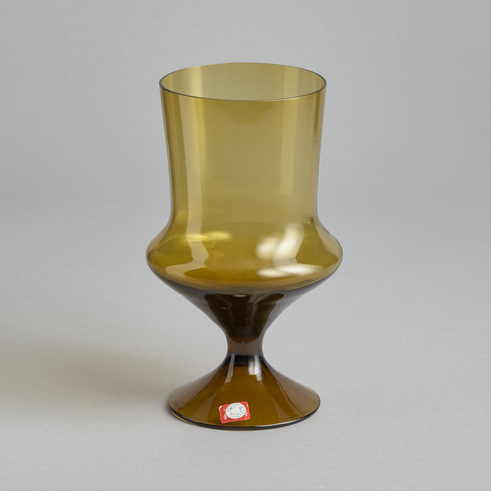 Vintage - SÅLD Bärnstensfärgade Glas 6 st
