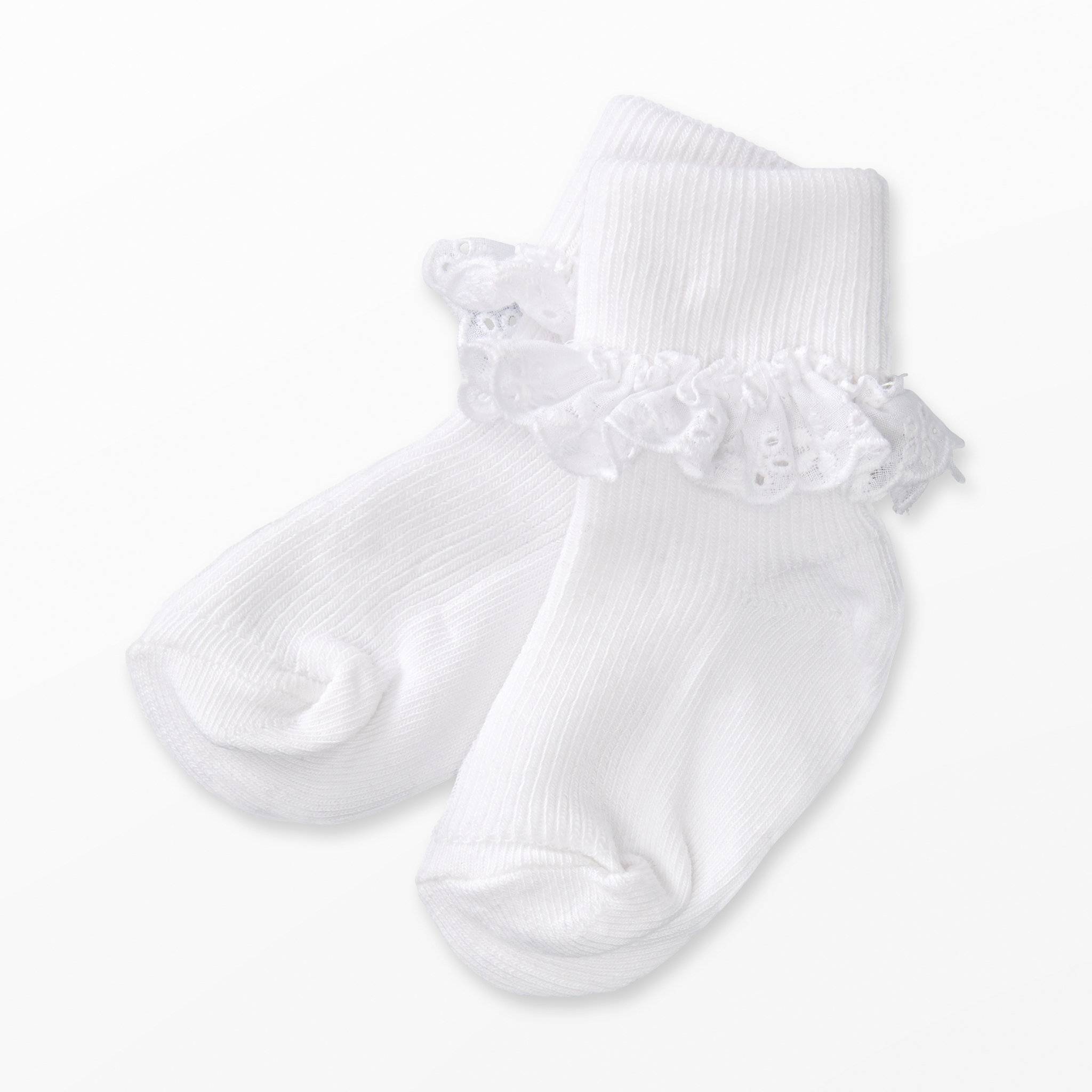 Socka med spets