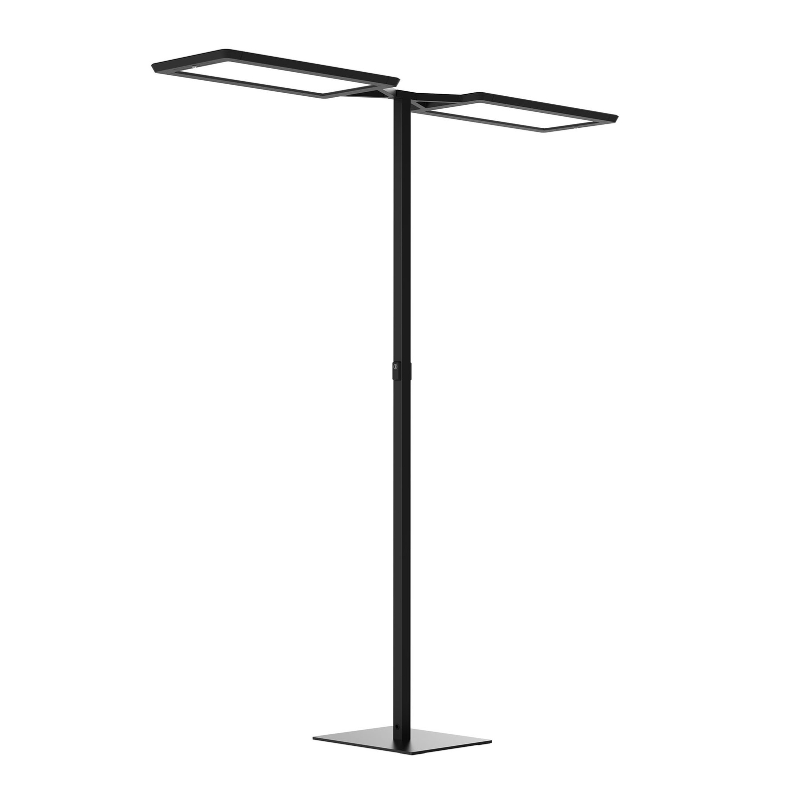 LED-golvlampa Yara.double VTL, BT, PIR, svart