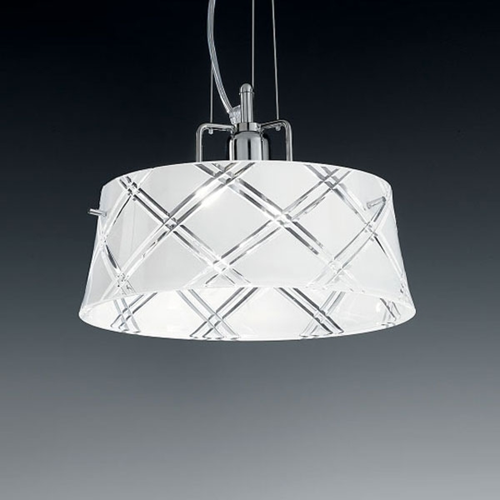 Elegant taklampa CORALLO 30, 1-lågig, vit