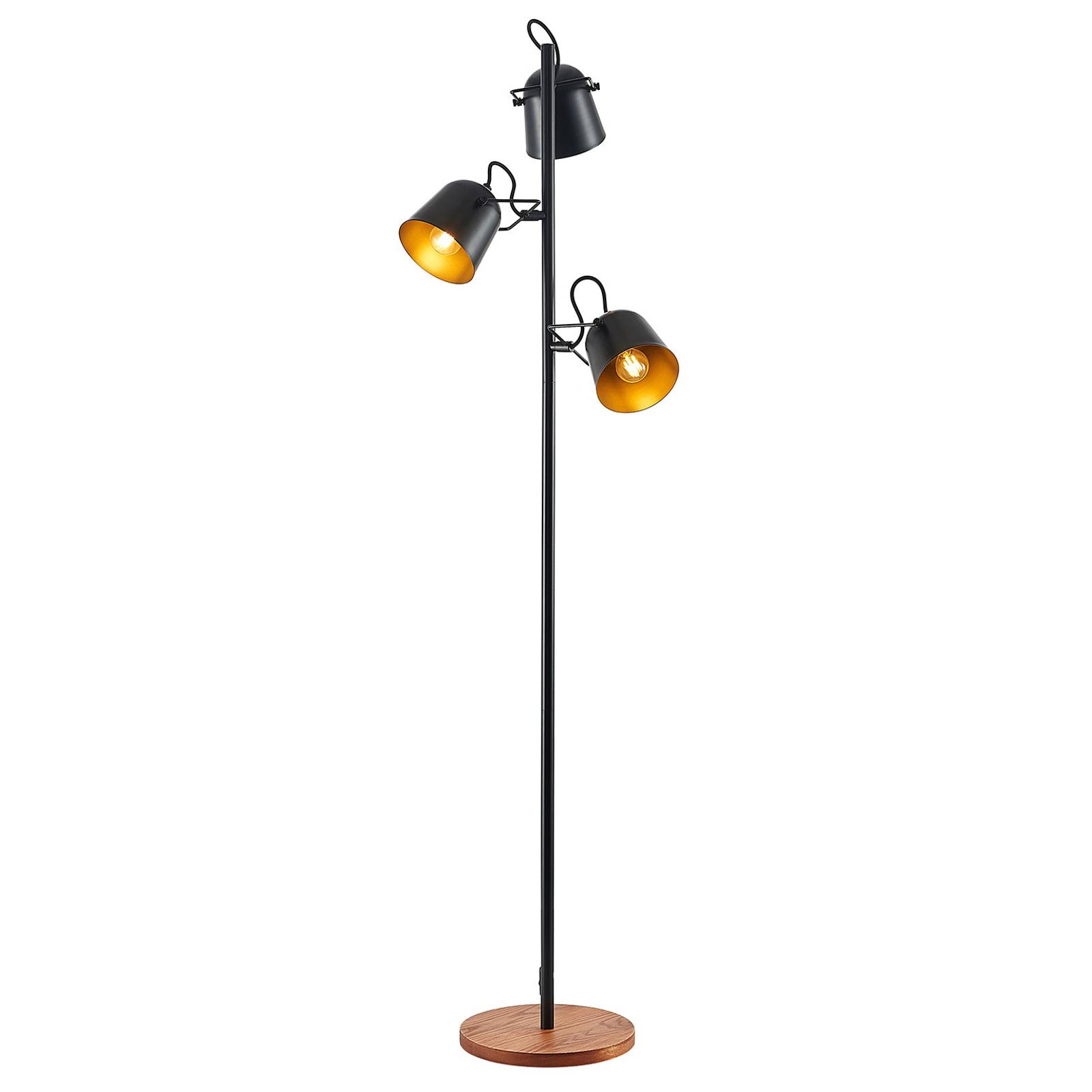 Lindby Adalin golvlampa, svart