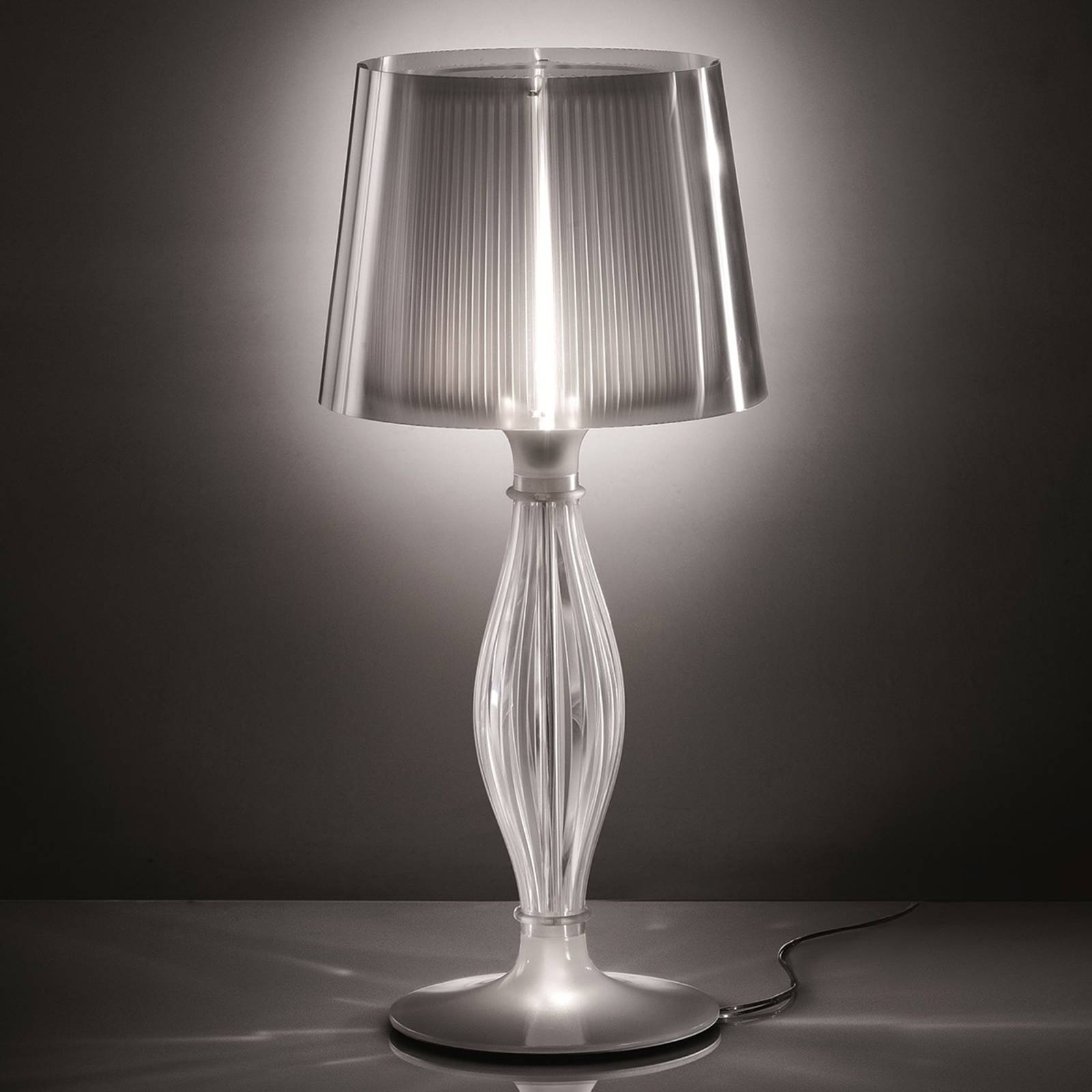 Transparent bordslampa Liza